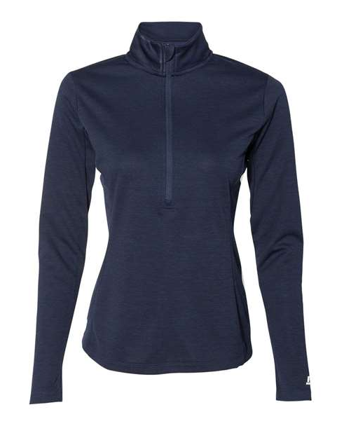 Russell Athletic Women's Striated Quarter-Zip Pullover