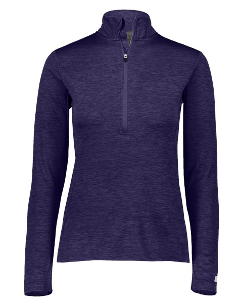 Russell Athletic Women's Striated Quarter-Zip Pullover